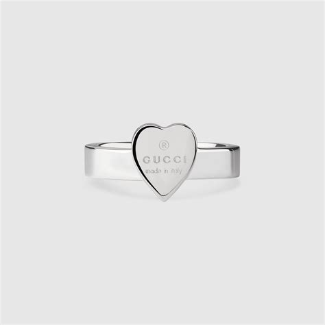 anello gucci trademark|Anello con cuore Gucci trademark in argento 925 .